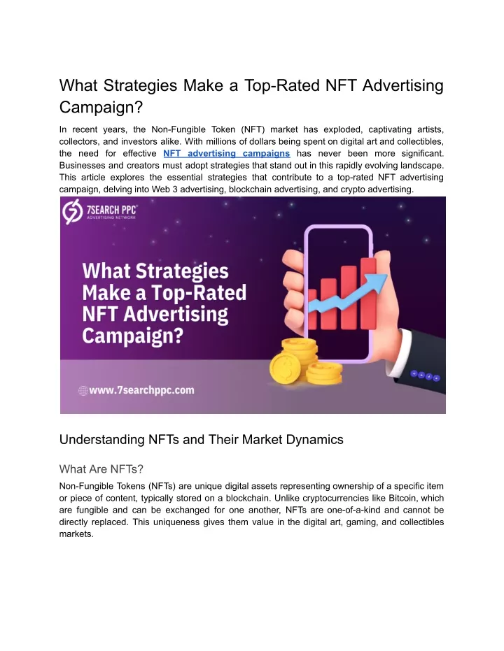 what strategies make a top rated nft advertising