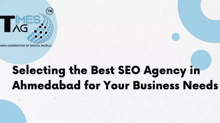 selecting the best seo agency in ahmedabad