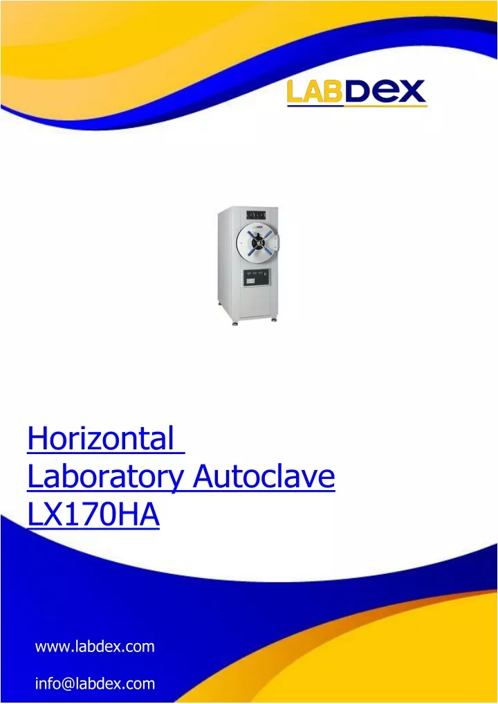 horizontal laboratory autoclave lx170ha