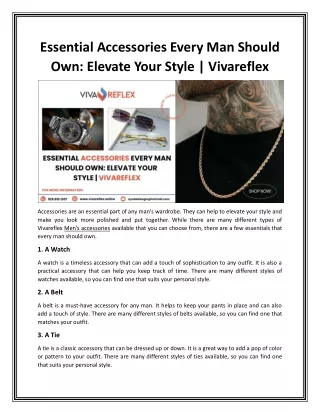 essential accessories every man should