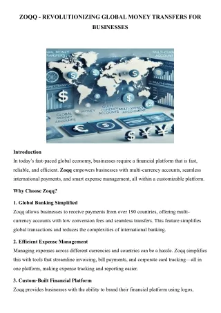 zoqq revolutionizing global money transfers for