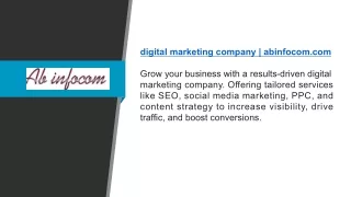digital marketing company abinfocom.com