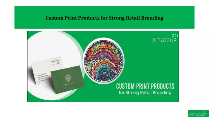 custom print products for strong retail branding