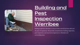 building and pest inspection werribee