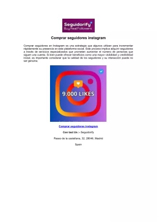 comprar seguidores instagram