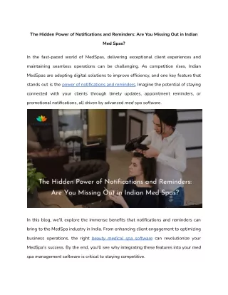 The Hidden Power of Notifications and Reminders_ Are You Missing Out in Indian Med Spas