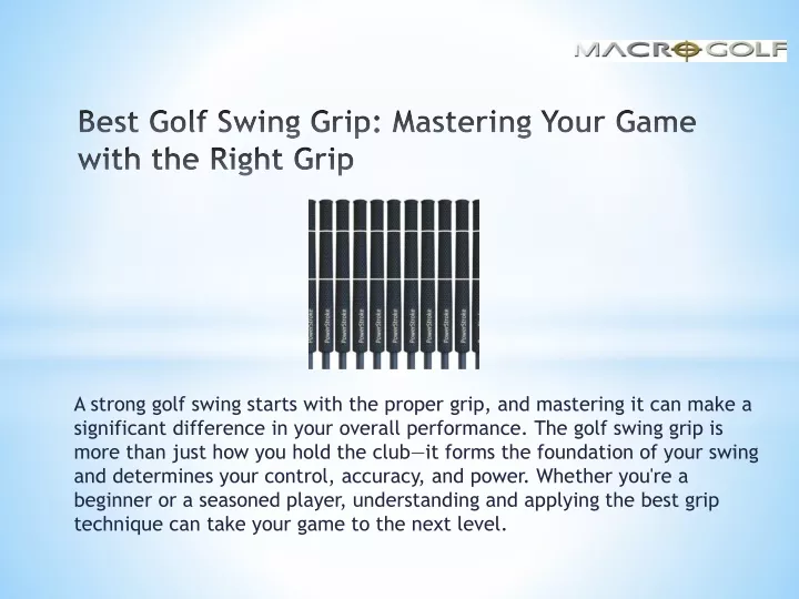 best golf swing grip mastering your game with the right grip