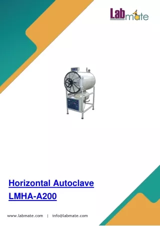 Horizontal Autoclave LMHA-A200