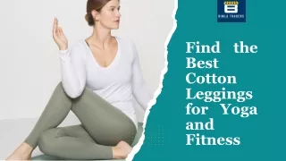 Find The Best Cotton legging for Yoga and fitness