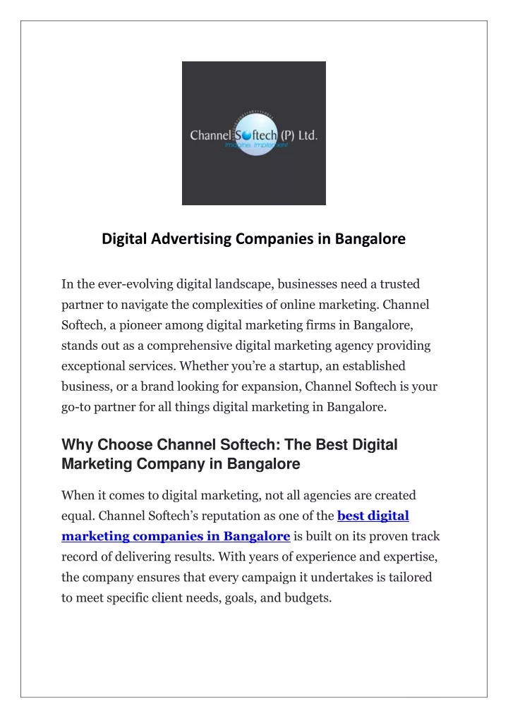 digital advertising companies in bangalore