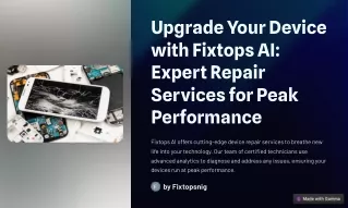 upgrade your device with fixtops ai expert repair