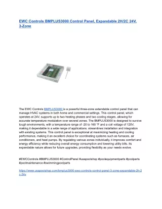 ewc controls bmplus3000 control panel expandable