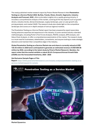 the newly published market research report