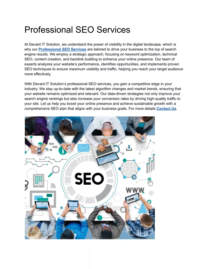 professional seo services