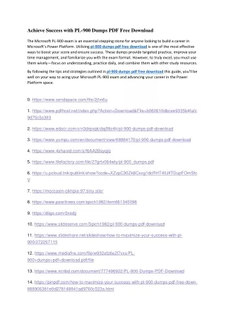 pl-900  dumps pdf free download