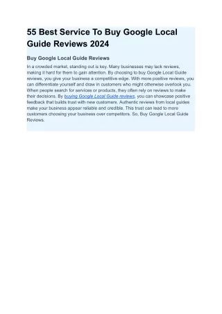 55 best service to buy google local guide reviews
