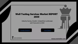 well testing services market well testing