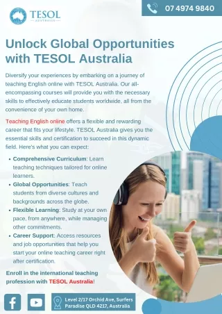 Unlock Global Opportunities with TESOL Australia