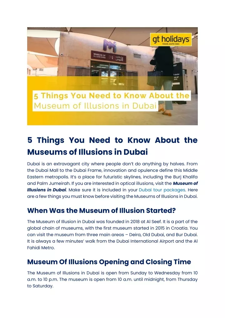 5 things you need to know about the museums