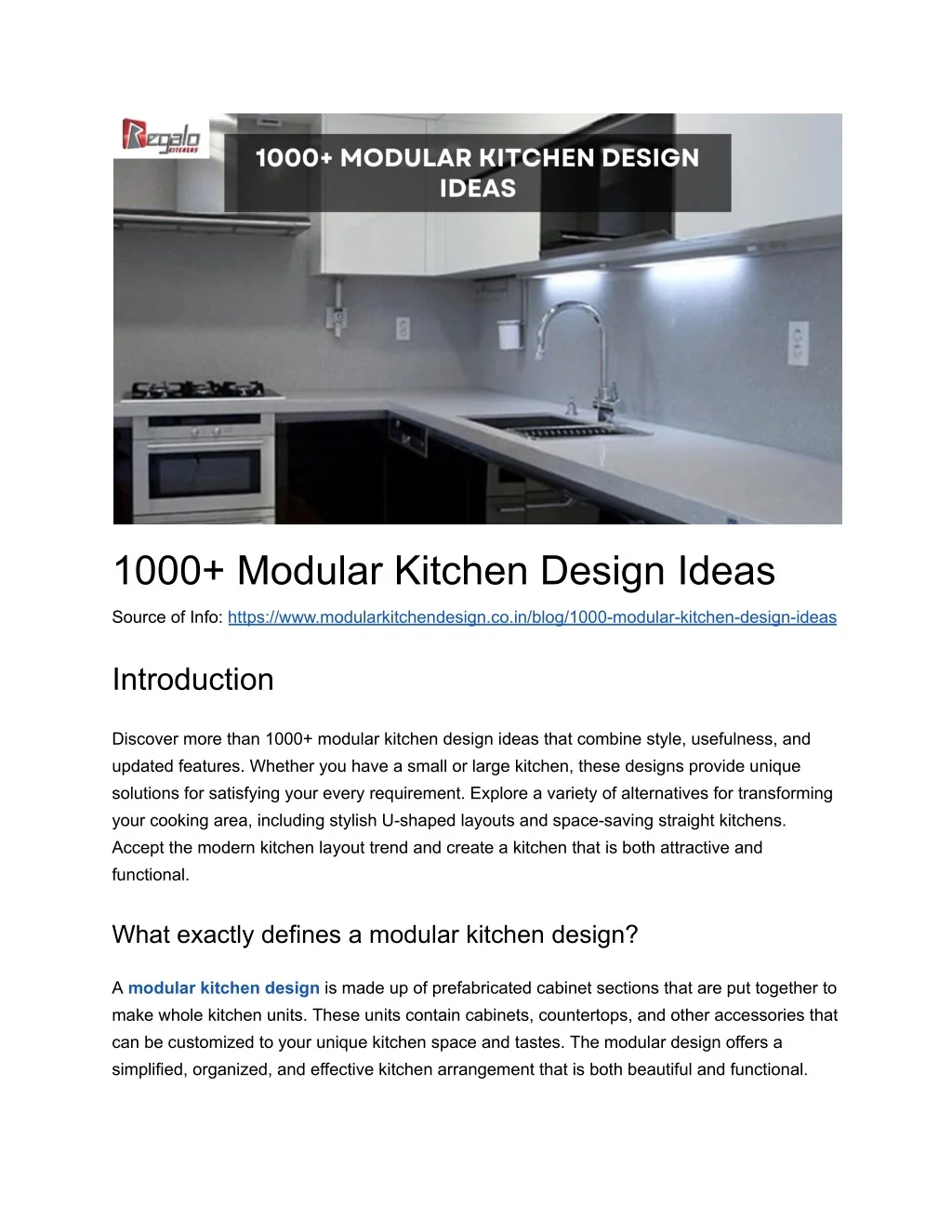 PPT - 1000 Modular Kitchen Design Ideas PowerPoint Presentation, free ...