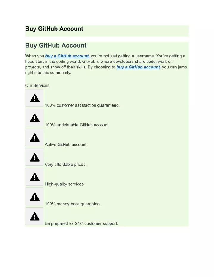 buy github account