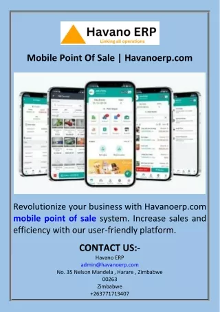 Mobile Point Of Sale  Havanoerp.com