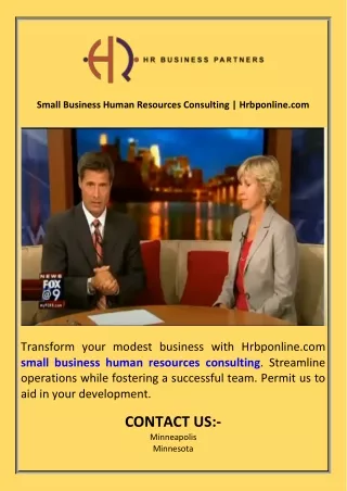 Small Business Human Resources Consulting  Hrbponline.com