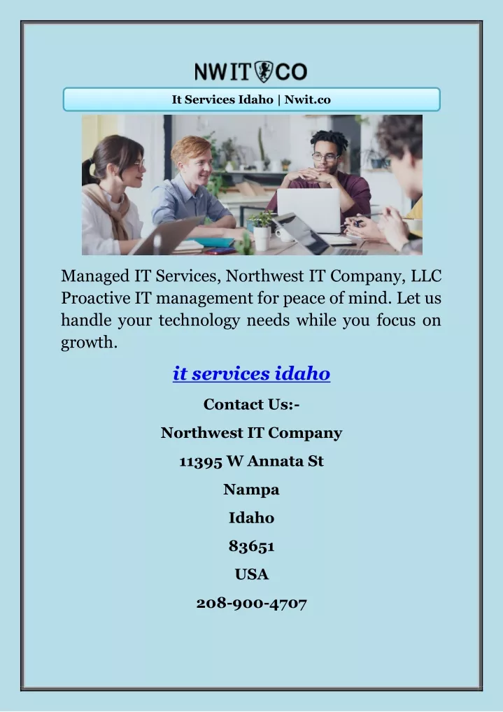 it services idaho nwit co