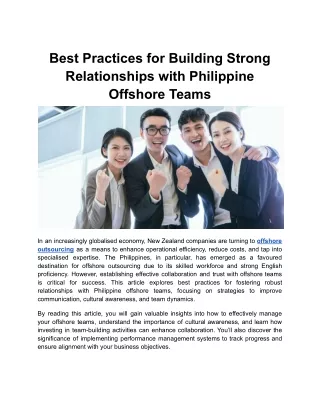 best practices for building strong relationships
