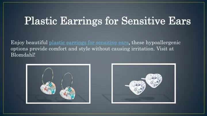 plastic earrings for sensitive ears