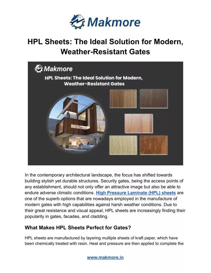 hpl sheets the ideal solution for modern weather