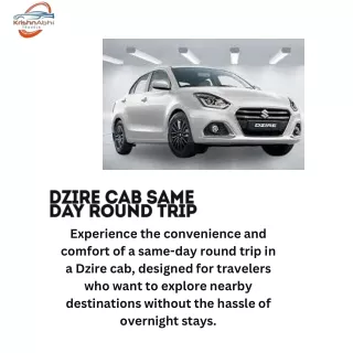 dezire cab same day round trip