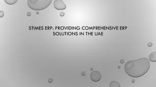 Providing Comprehensive ERP Solutions in the UAE