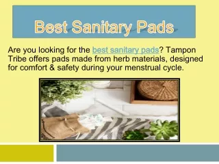 Best Sanitary Pads