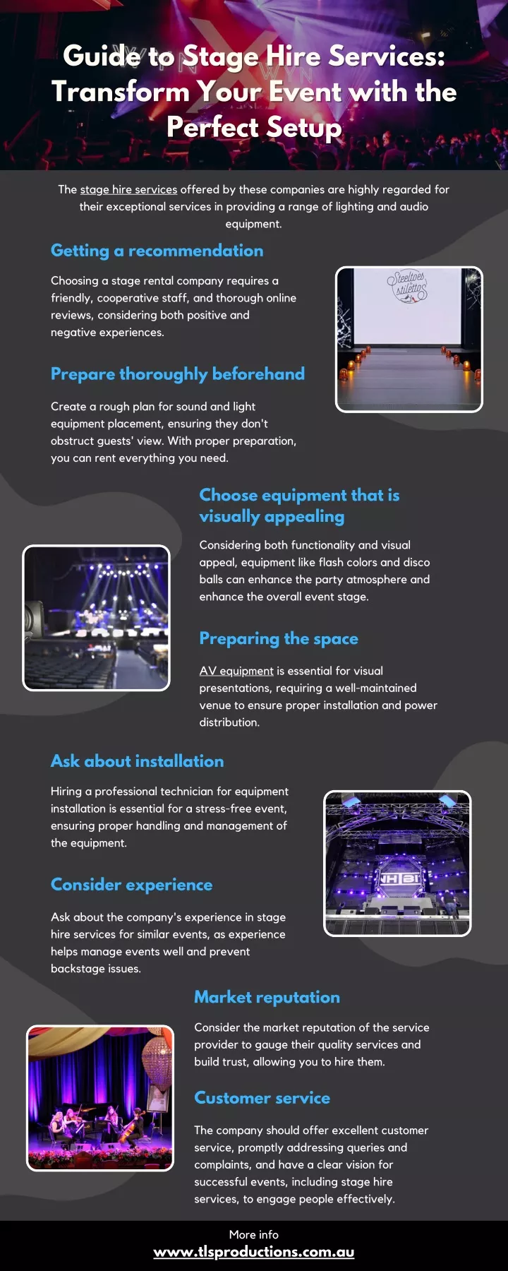 guide to stage hire services guide to stage hire