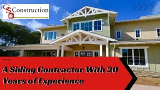 Siding Installation & Replacement Services San Jose - GS Construction Inc.