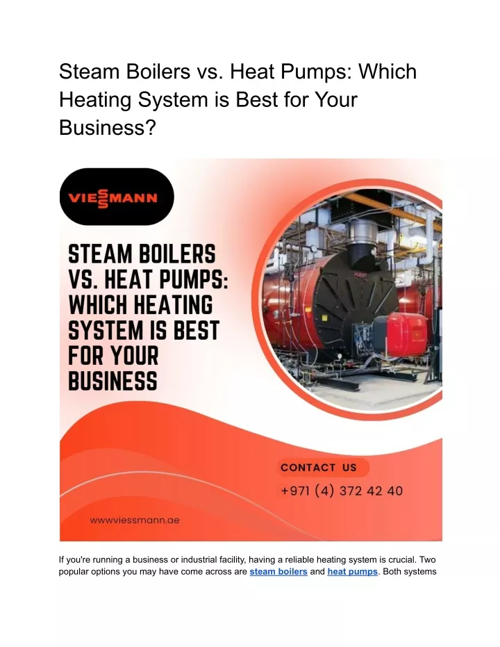 steam boilers vs heat pumps which heating system