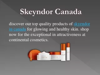 Skeyndor Canada