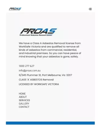 Commercial Asbestos Removal Melbourne