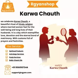 The Significance of Karwa Chauth By Rgyanshop
