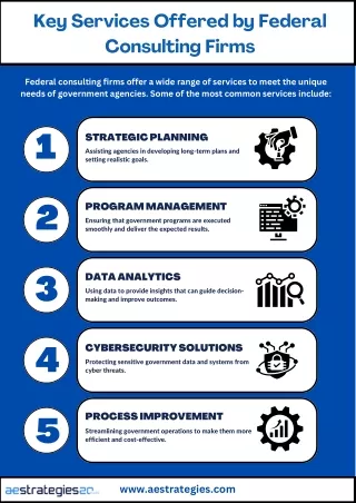 Key Services Offered by Federal Consulting Firms
