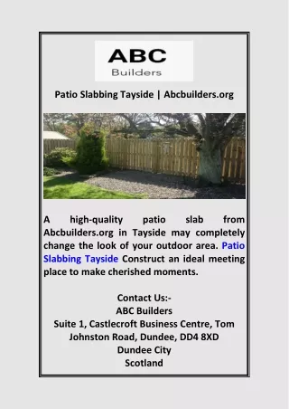 patio slabbing tayside abcbuilders org
