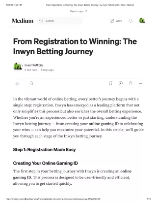 From Registration to Winning_ The Inwyn...by inwyn7official _ Oct, 2024 _ Medium
