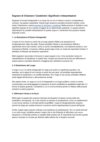 sognare di chiamare i carabinieri