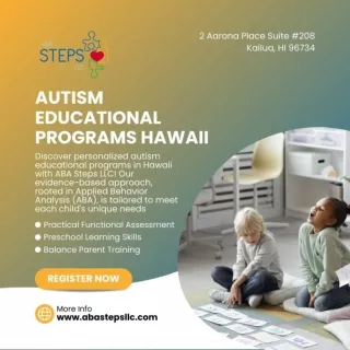 Autism Educational Programs Hawaii