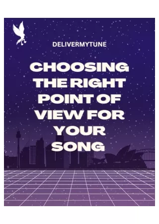 Choosing the Right Point of View for Your Song
