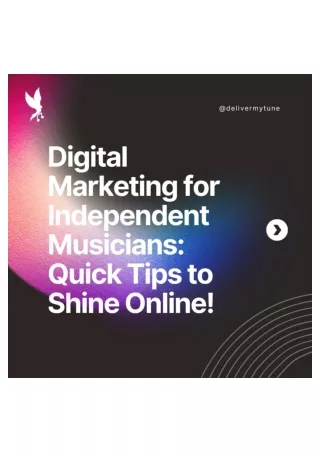 Digital Marketing for Independent Musicians