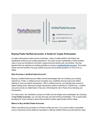 buying paxful verified accounts a guide