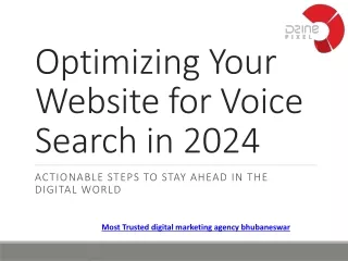 Optimizing Your Website for Voice Search in 2024