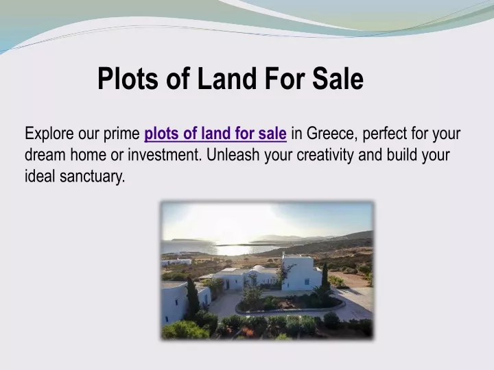 plots of land for sale